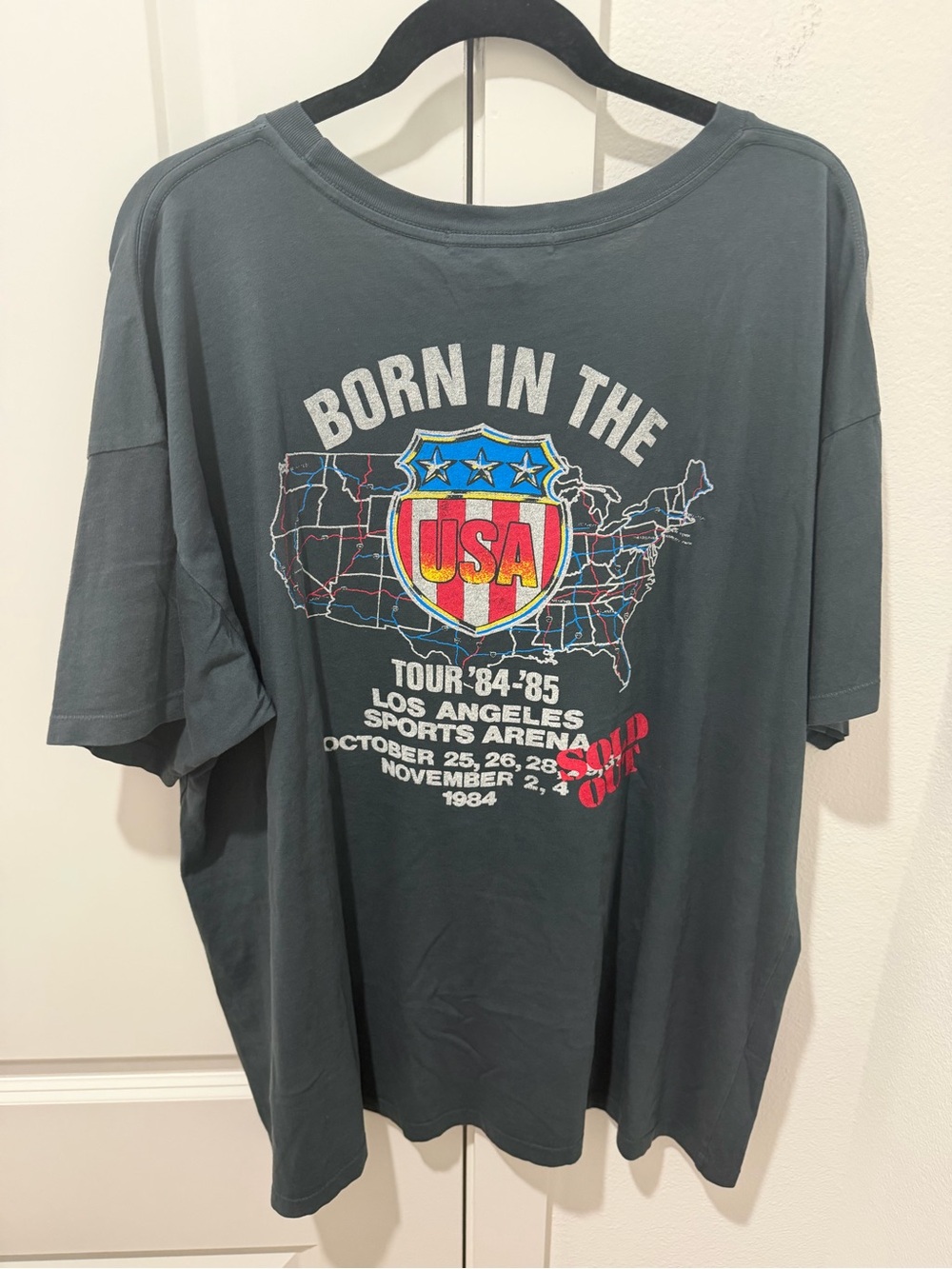NWT Daydreamer Bruce Springsteen Born IN The USA Merch Tee Vintage Black - Picture 3 of 6